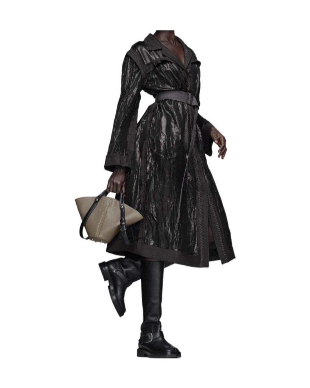 Maison Margiela Black Trench Dress