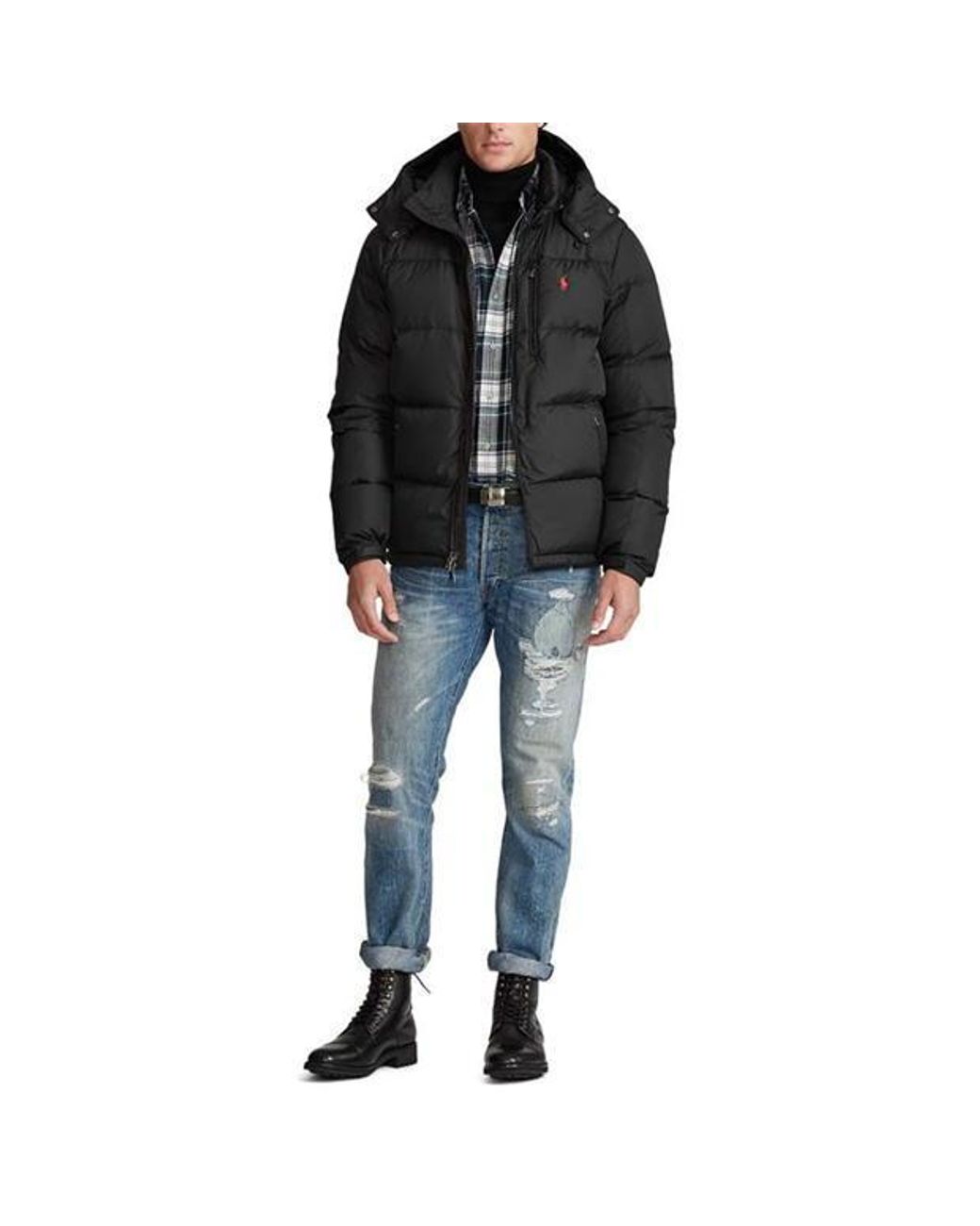 Polo Ralph Lauren Black Puffer Jacket for men