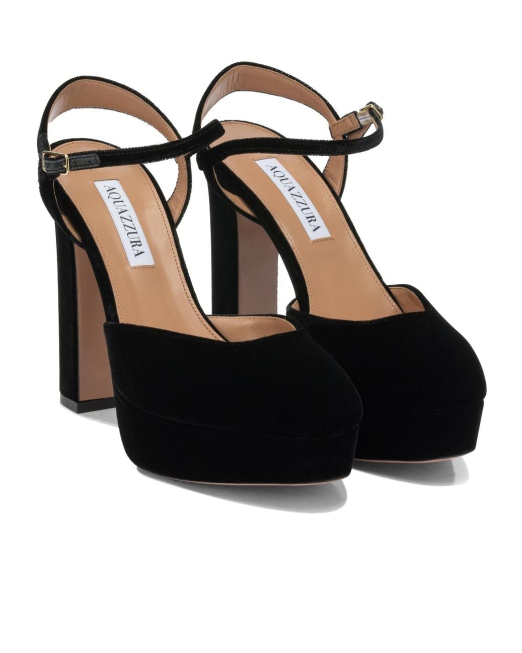 Aquazzura Black Amira Plateau Platform Pumps