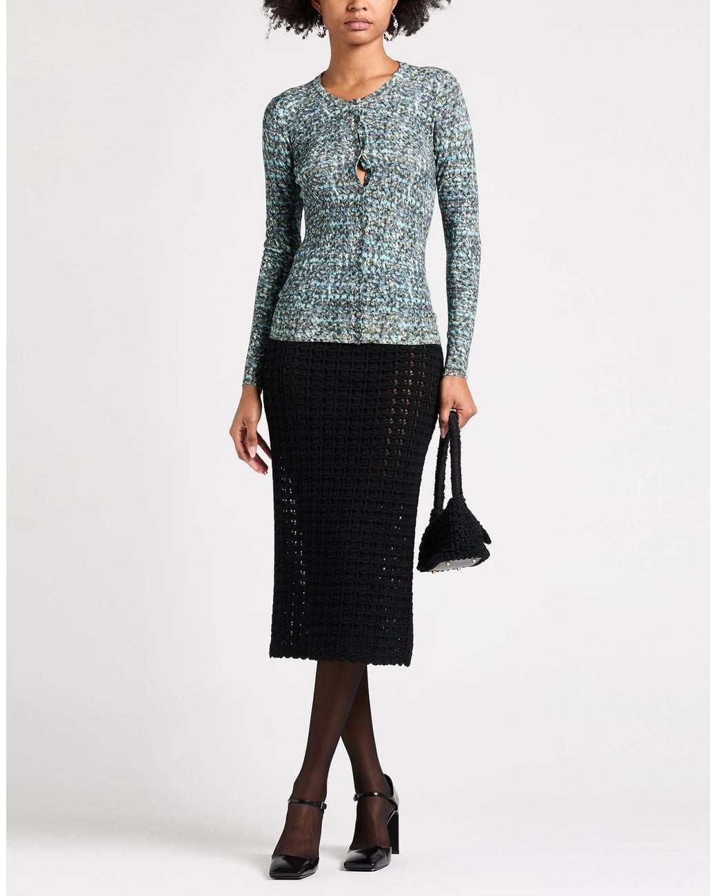 Dolce & Gabbana Black Solid Pencil Skirt