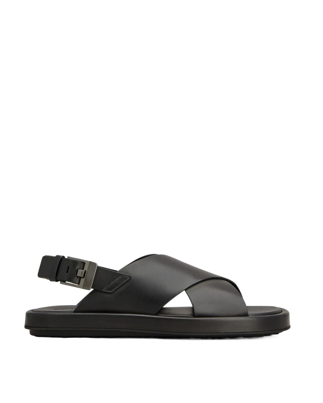 Tod's Black Open-Toe Flat Sandals for men