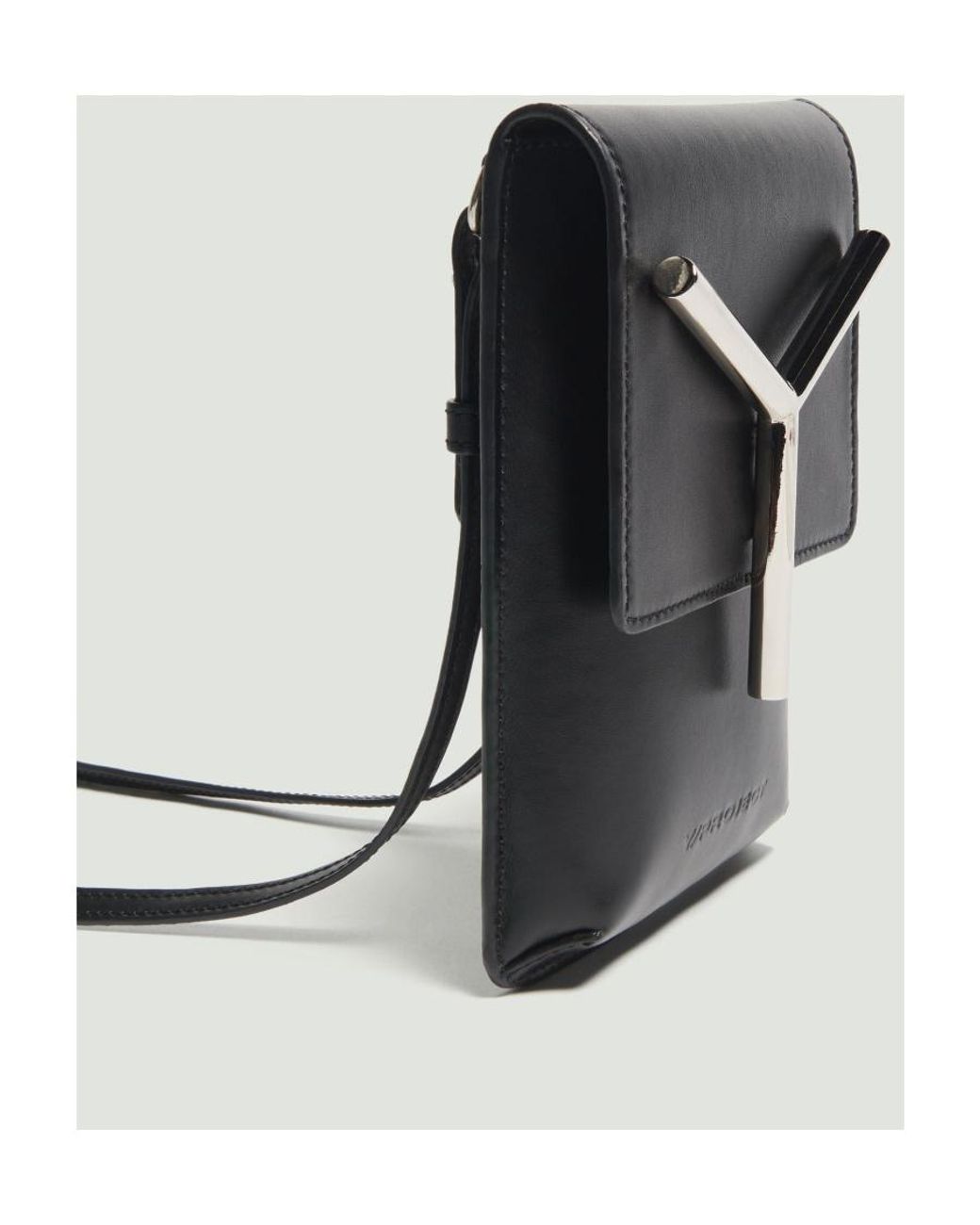 Y. Project White Y-Plaque Detail Crossbody Bag for men