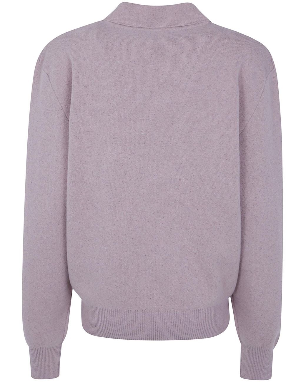 Rohe Purple Knitted Polo Shirt