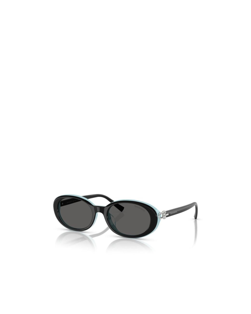 Tiffany & Co White Oval Frame Sunglasses