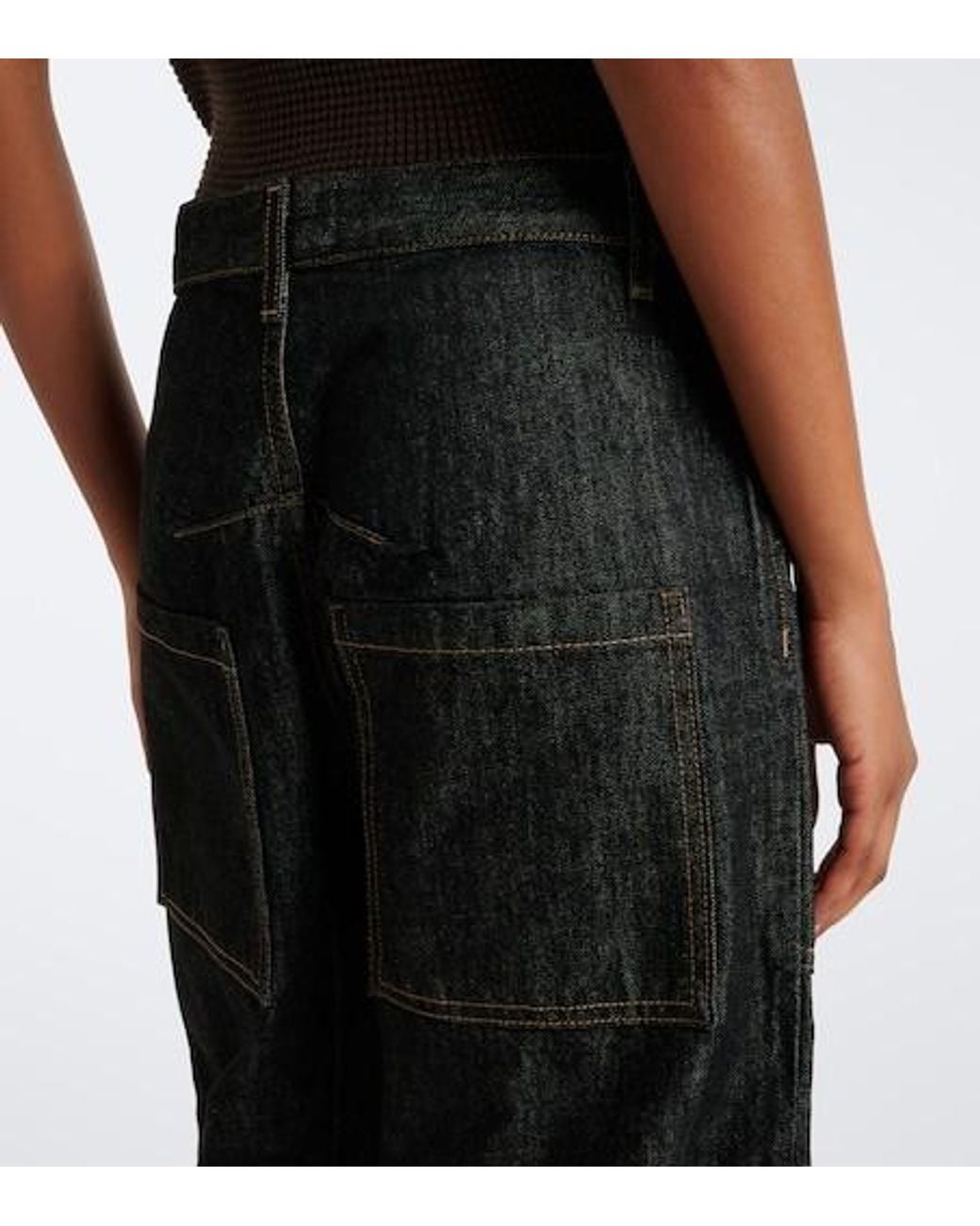 Nili Lotan Black Five-Pocket Jeans