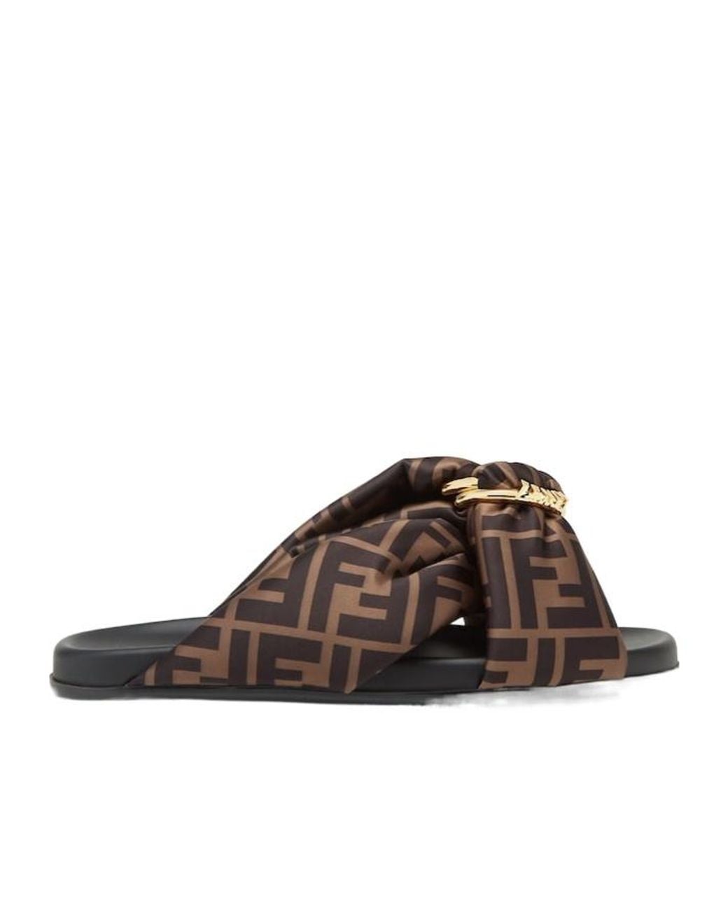 Fendi Brown Feel Sandals