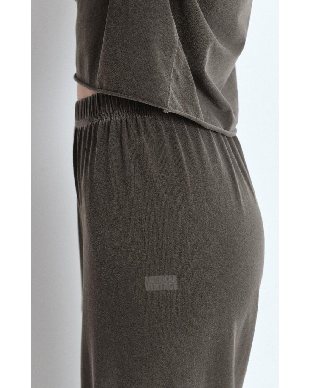 American Vintage Gray Straight-Leg Sweatpants