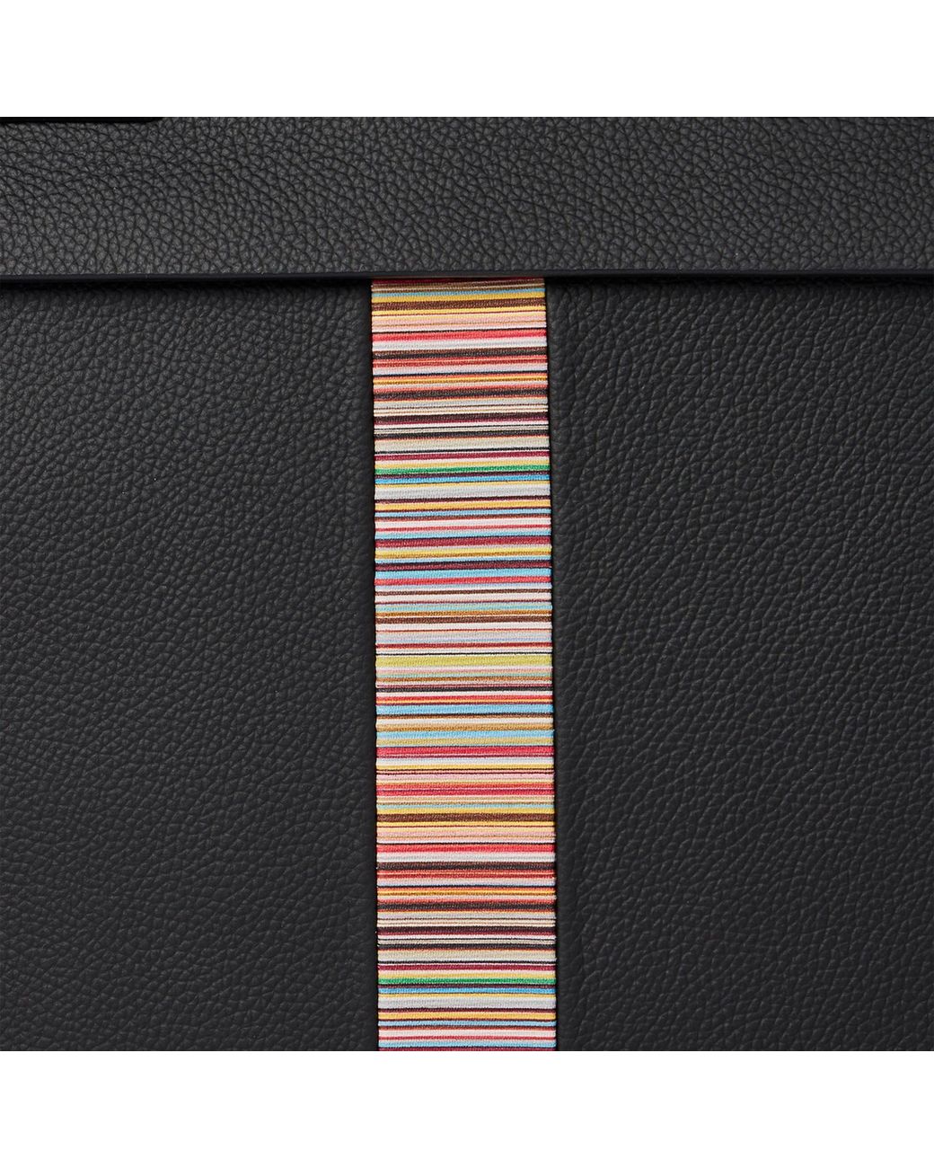 Paul Smith Black Leather Briefcase for men