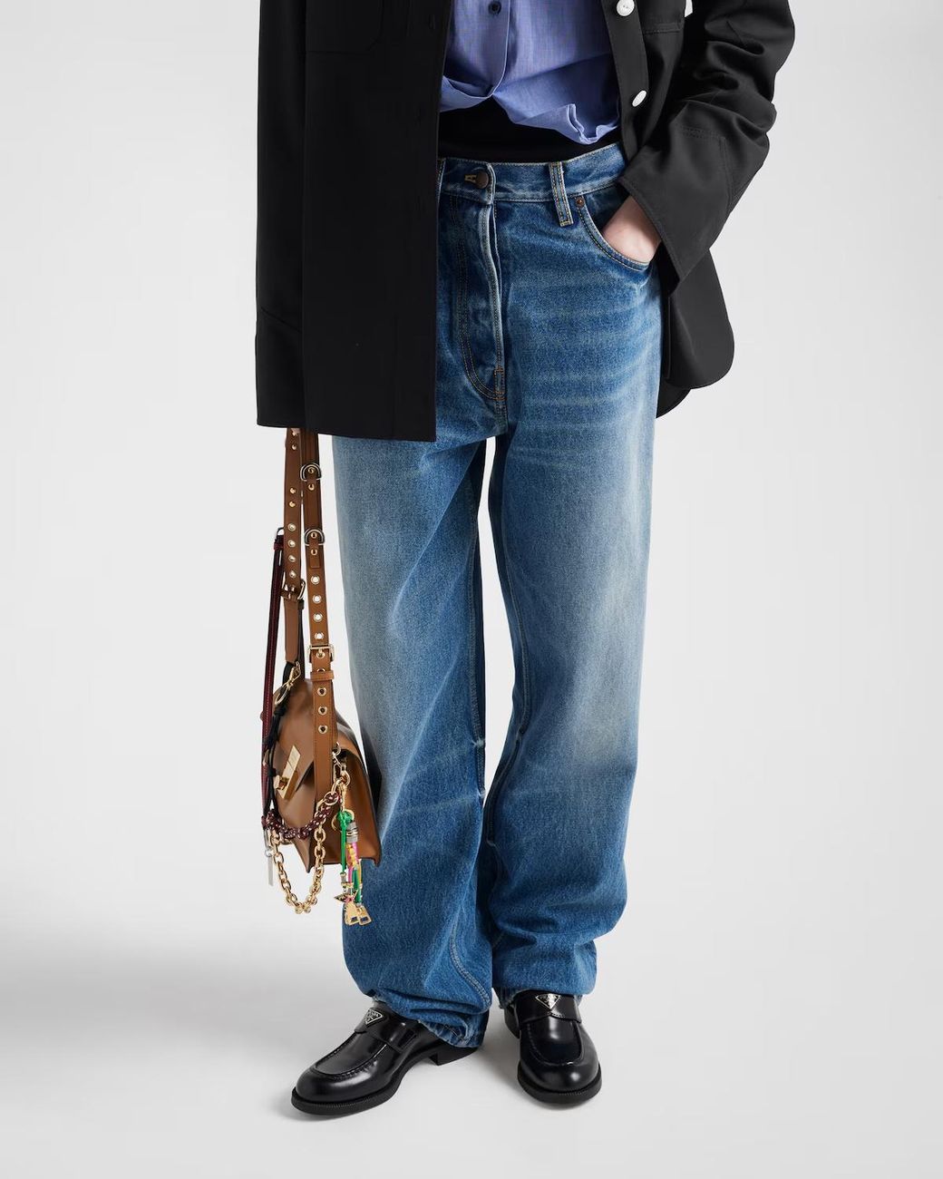 Prada Blue Five-Pocket Denim Jeans