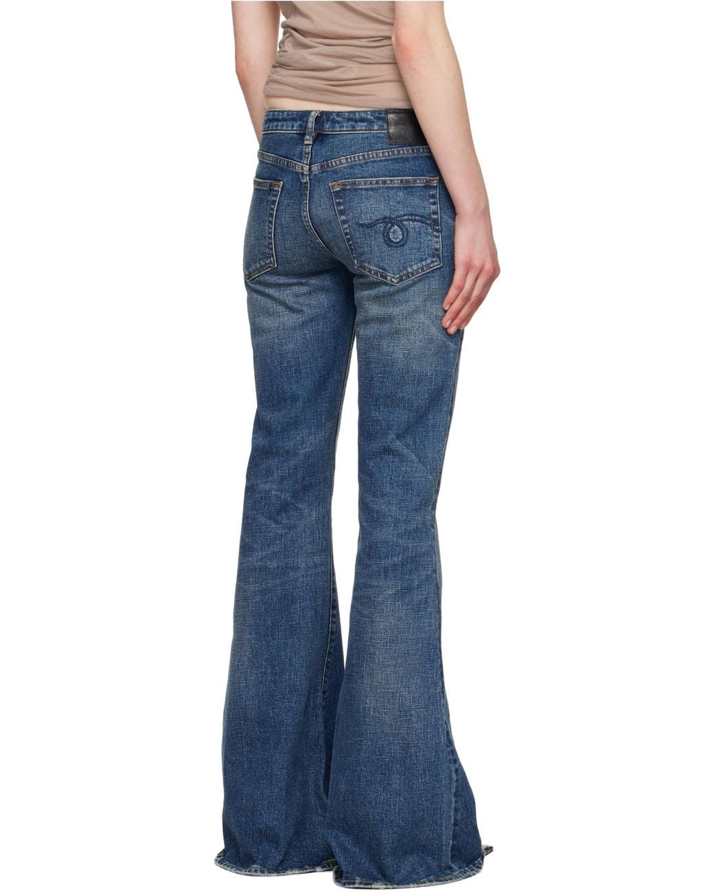 R13 Blue Flared Jeans