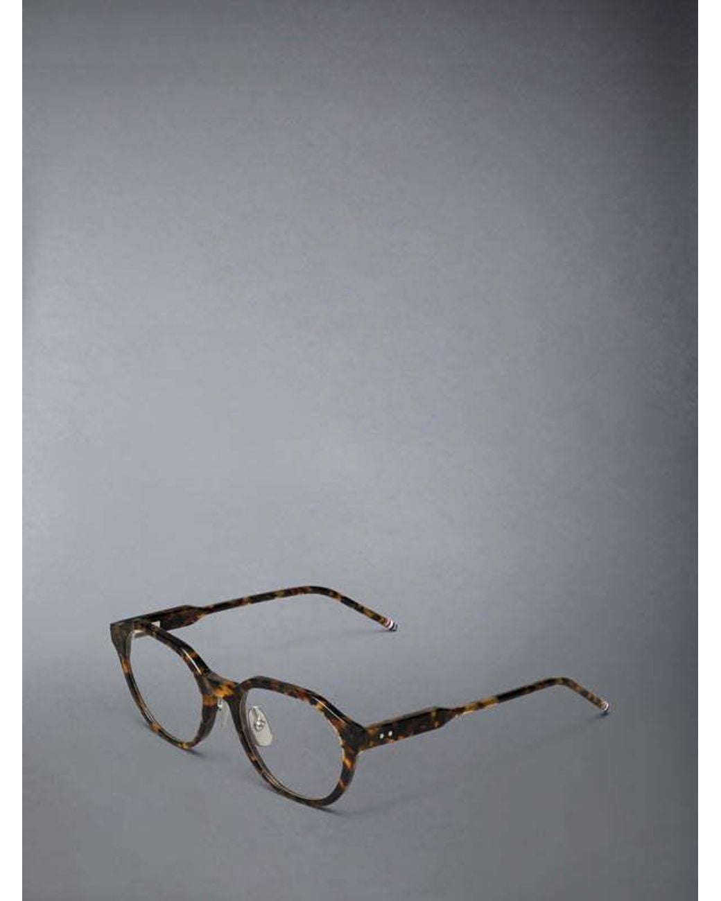 Thom Browne White Eyewear Oval-Frame Glasses for men