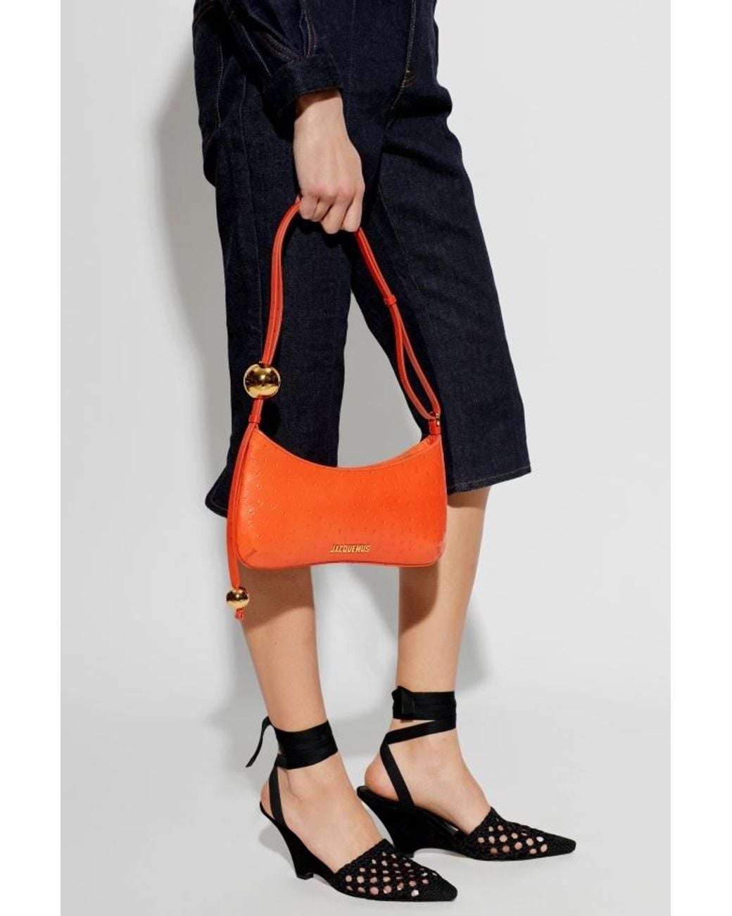 Jacquemus Orange Le Bisou Perle Shoulder Bag