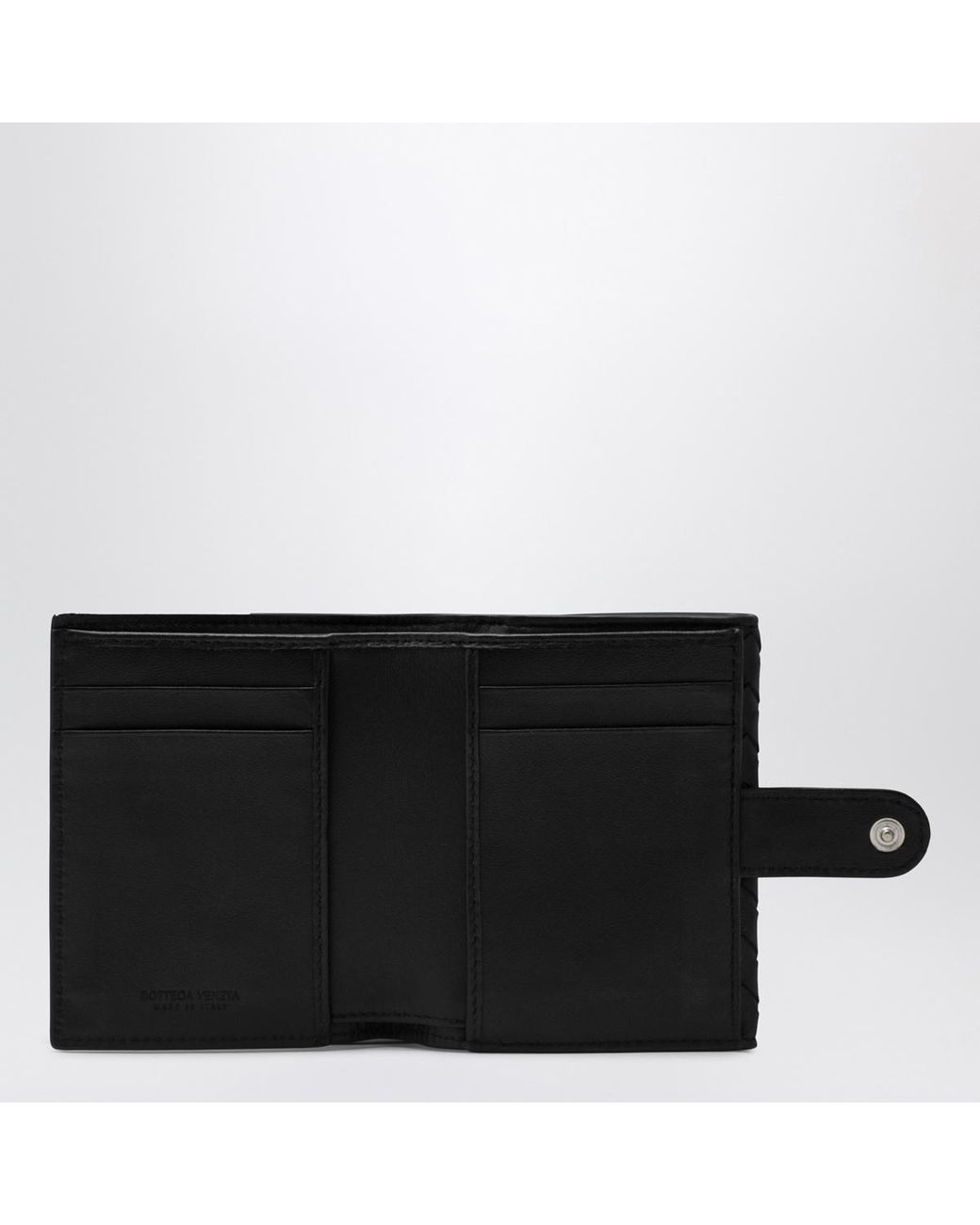 Bottega Veneta Black Folding Wallet