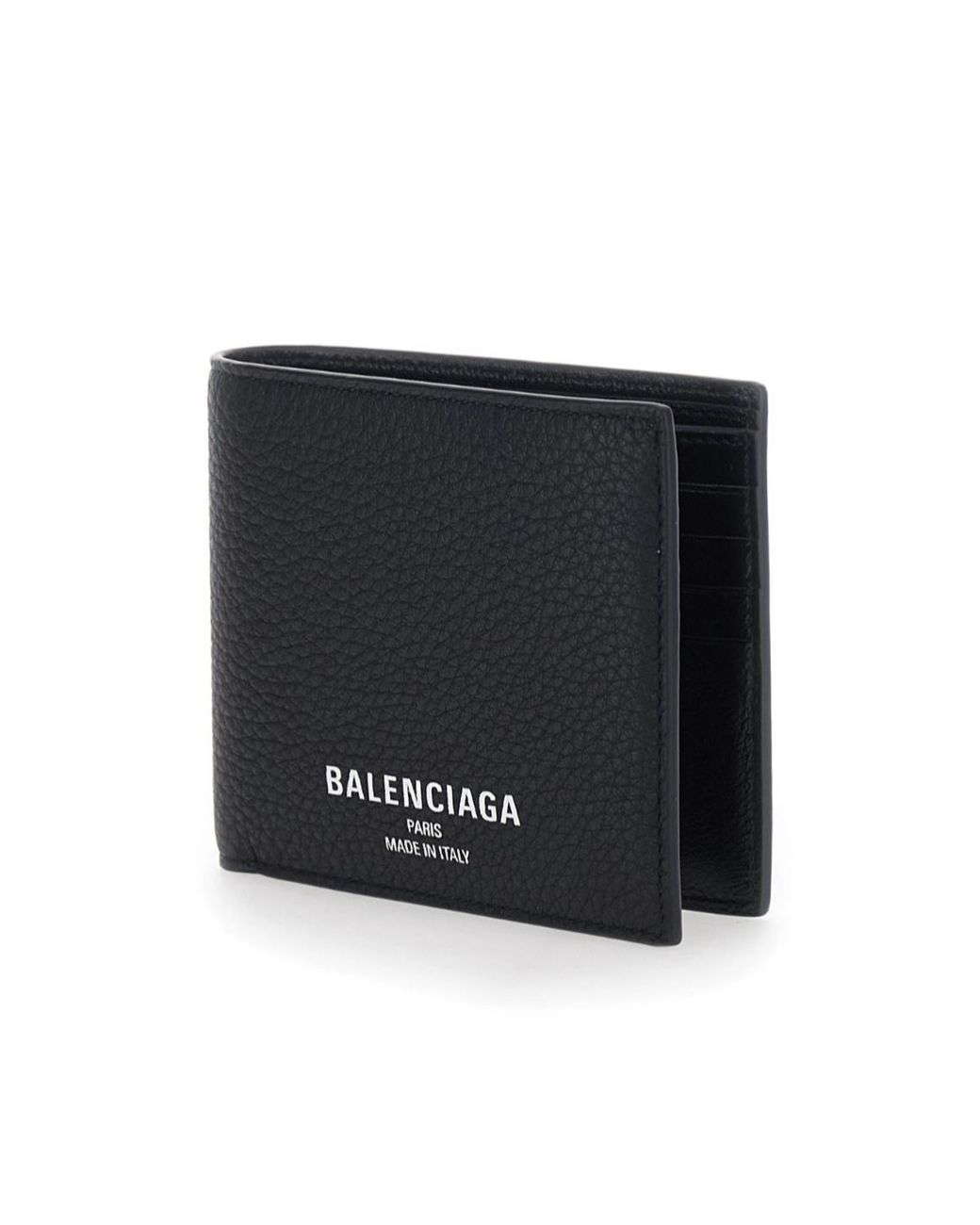 Balenciaga Black Credit Bifold Wallet for men