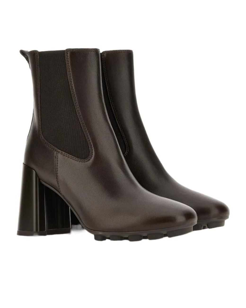 Hogan Black Heeled Ankle Boots