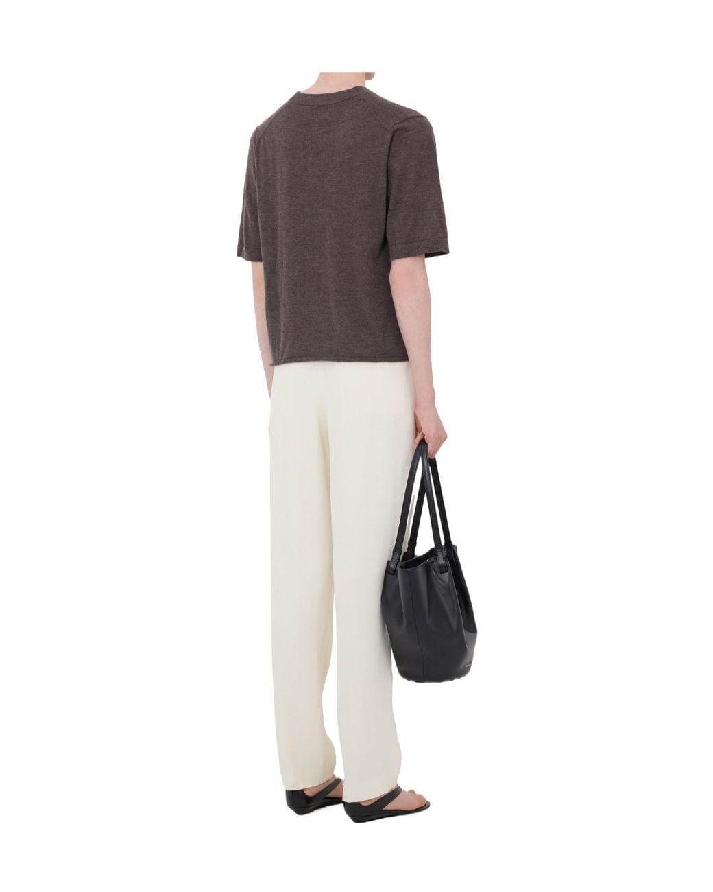 Loulou de Saison Brown Short-Sleeved T-Shirt