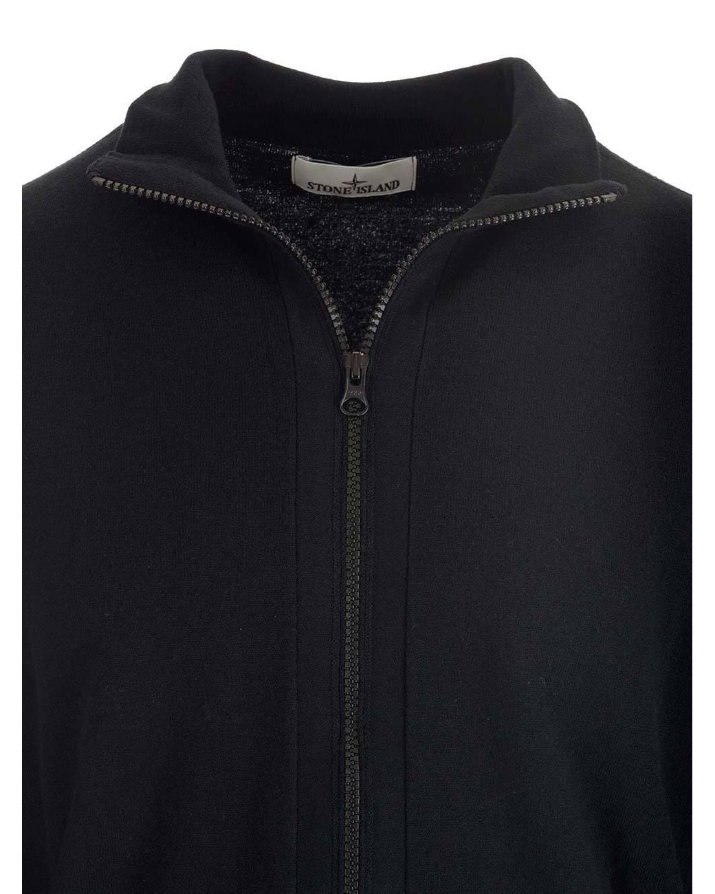 Stone Island Blue Stellina-Motif Cardigan for men