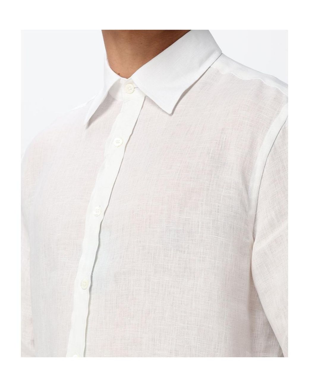 Canali Gray Classic Long-Sleeve Shirt for men