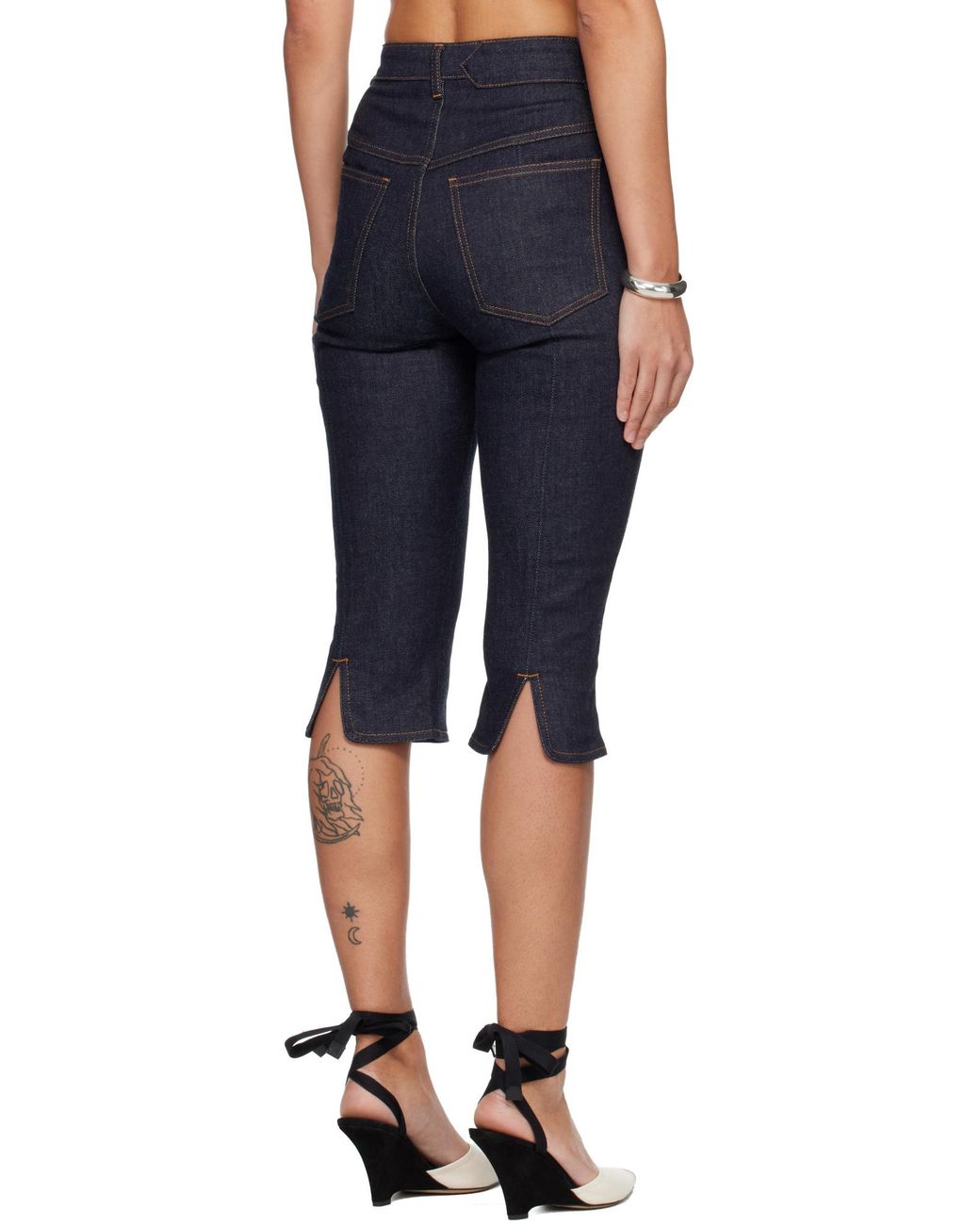 Jacquemus Blue Le De Nimes Capri Denim Jeans