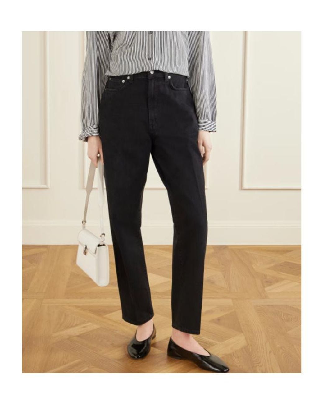 Agolde Black 80's Belt-Loops Jeans