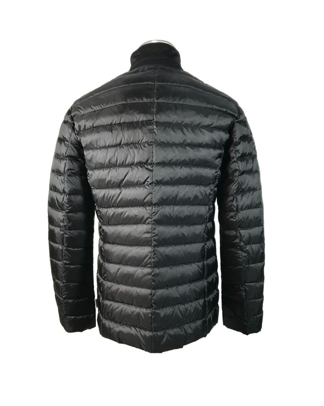 Armani Collezioni Gray Quilted Down Jacket for men