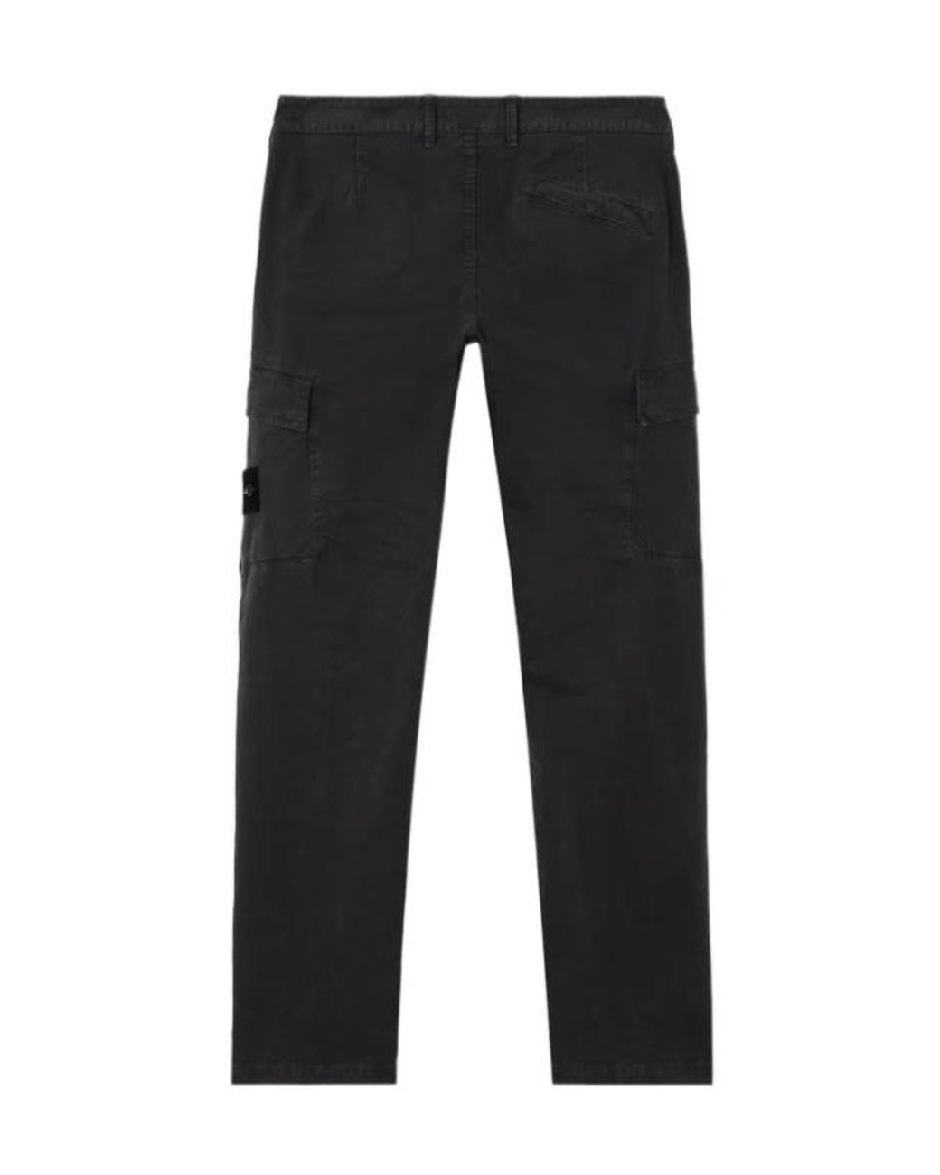 Stone Island Blue Skinny-Fit Cargo Chino Pants With Asymmetrical Seams for men