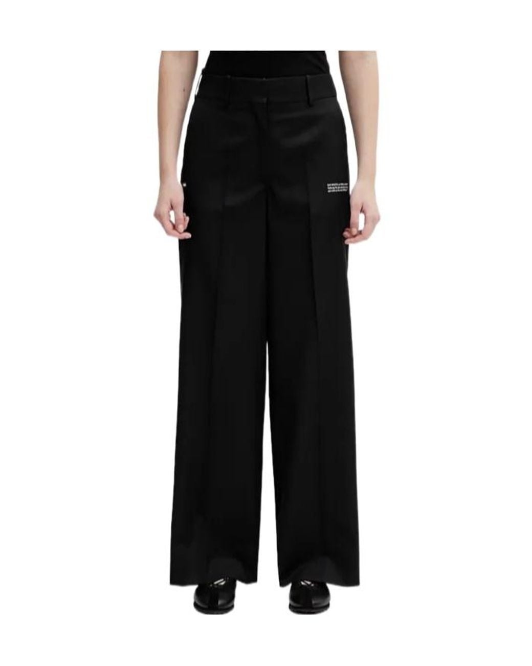 Off-White c/o Virgil Abloh Black Wide-Leg Trousers