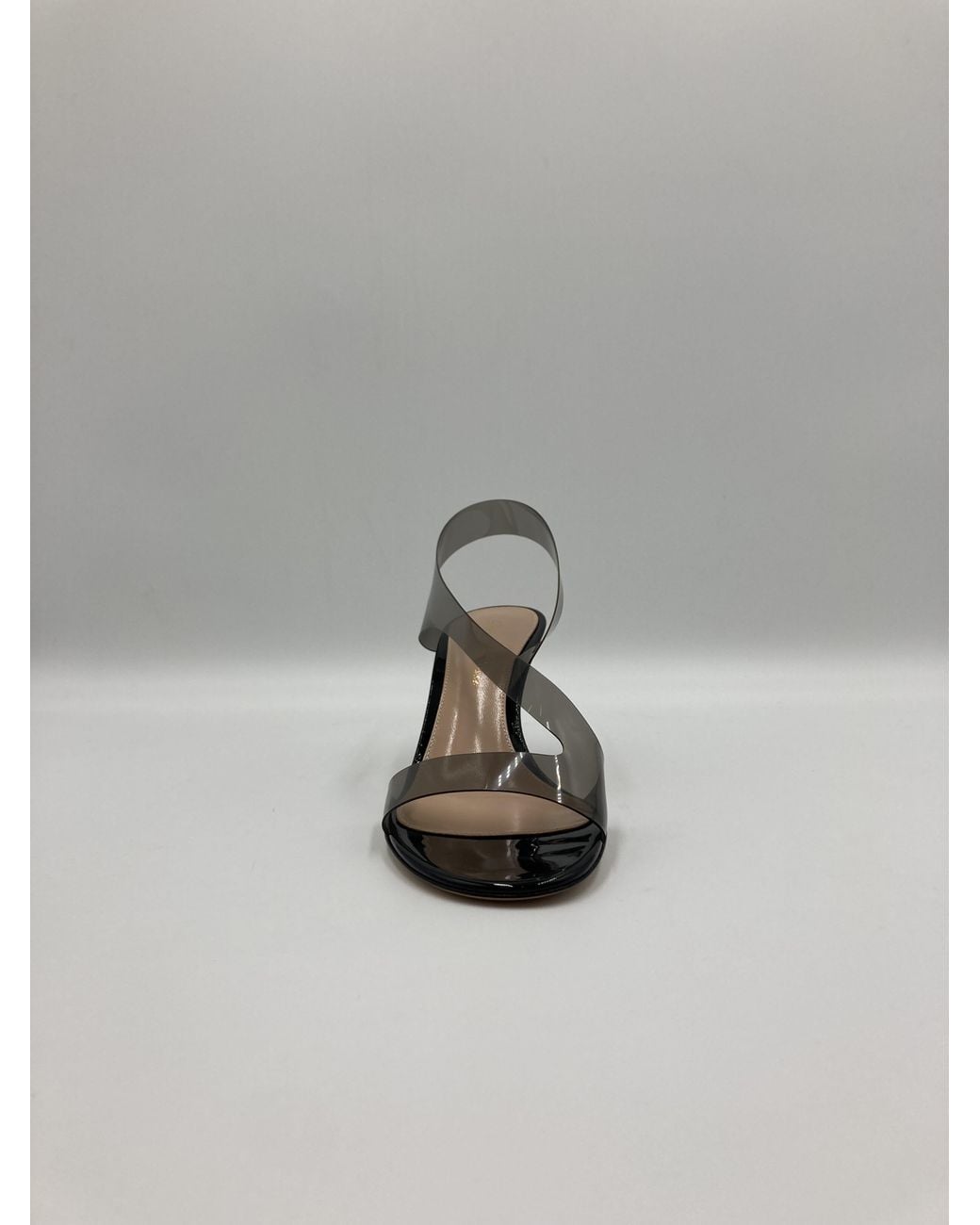 Gianvito Rossi Black Metropolis Singback Open Toe Sandals