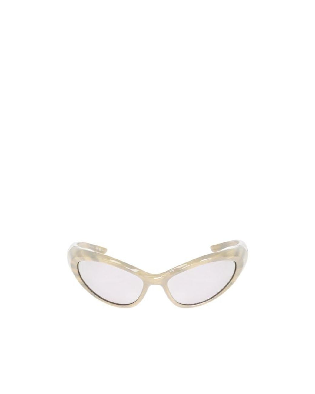 Balenciaga White Eyewear Cat-Eye Sunglasses for men