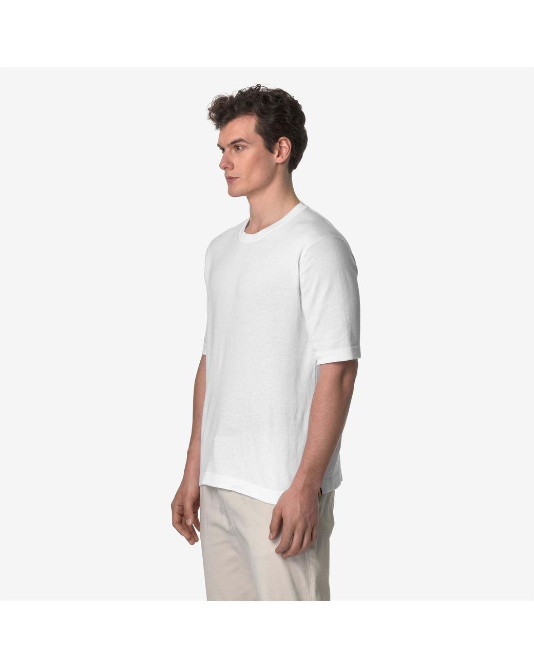 K-Way White Combe Knit Pullover for men