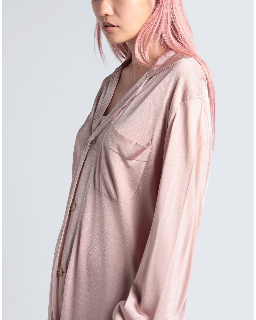 Maison Margiela Pink Solid Lightweight Knit Cardigan