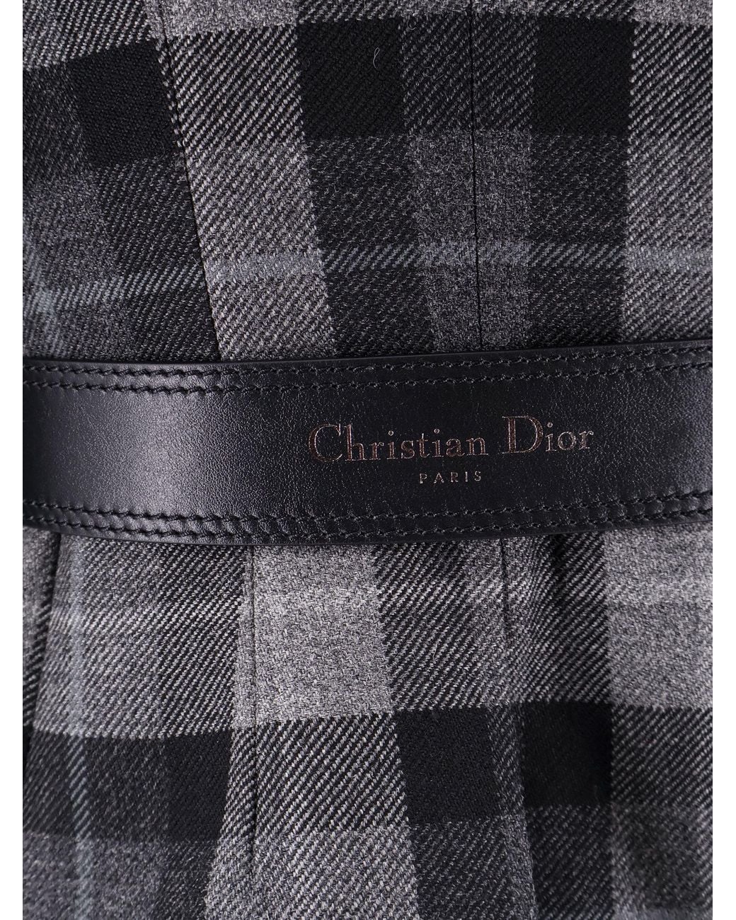 Dior Black Checked Casual Jacket