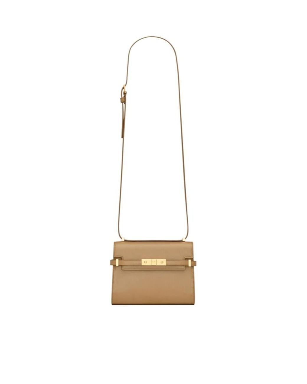 Saint Laurent White Manhattan Mini Crossbody Bag