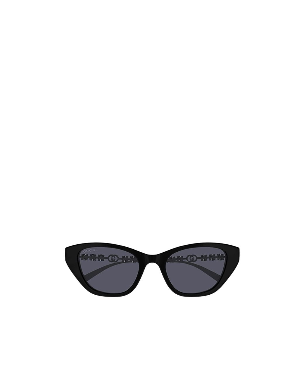 Gucci White Eyewear Cat Eye Frame Sunglasses