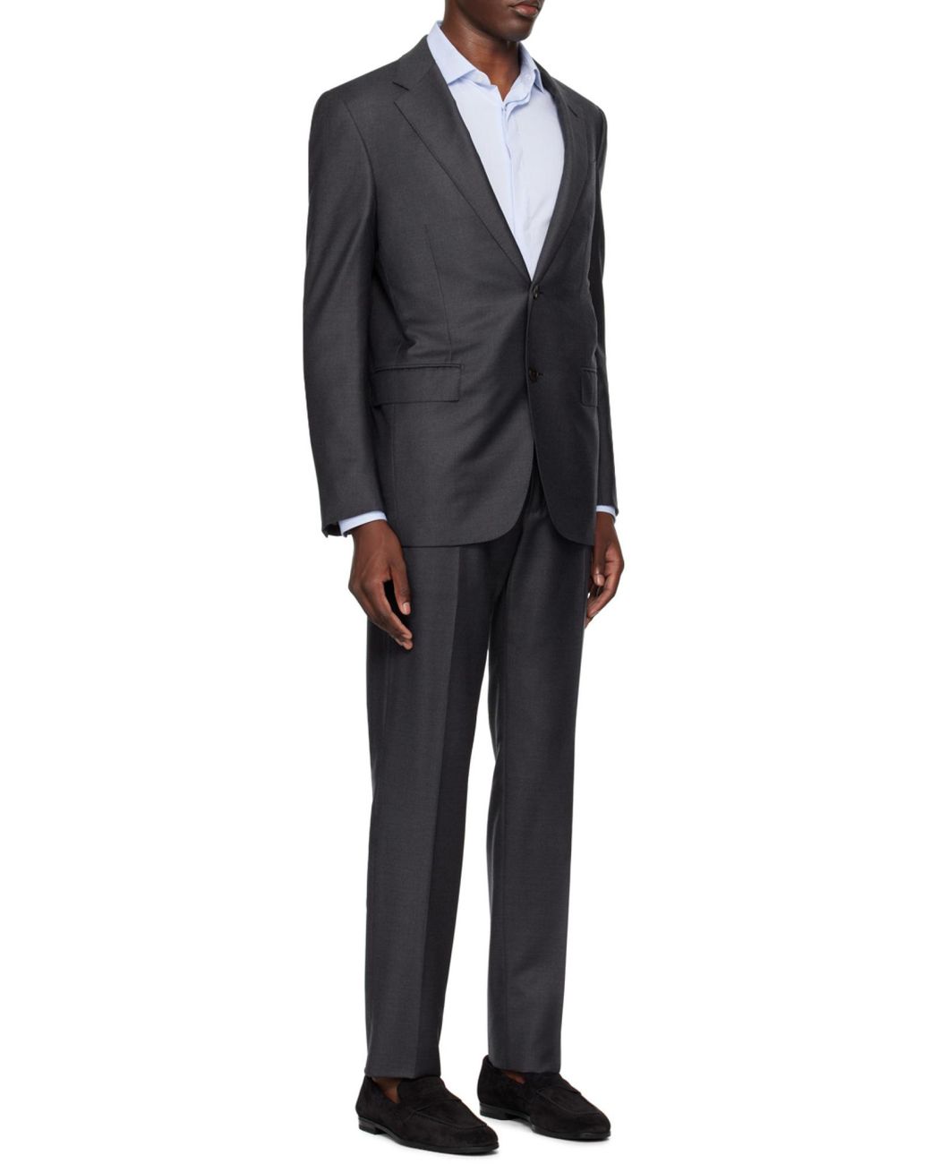 Zegna Black Slim-Cut Single-Breasted Suit for men