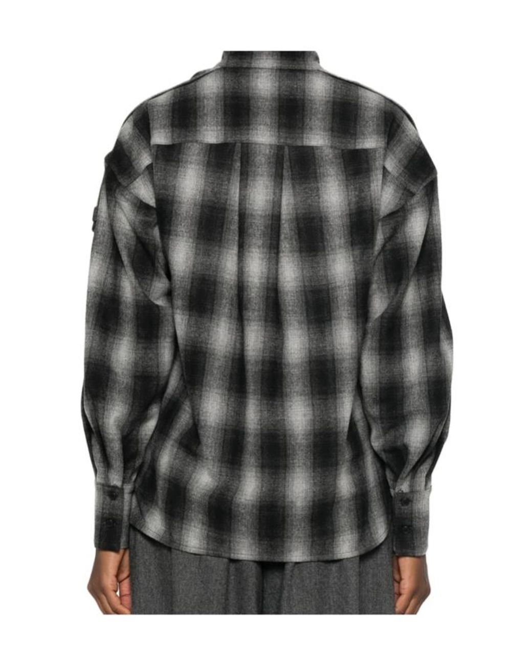 IRO Black Plaid Shirt