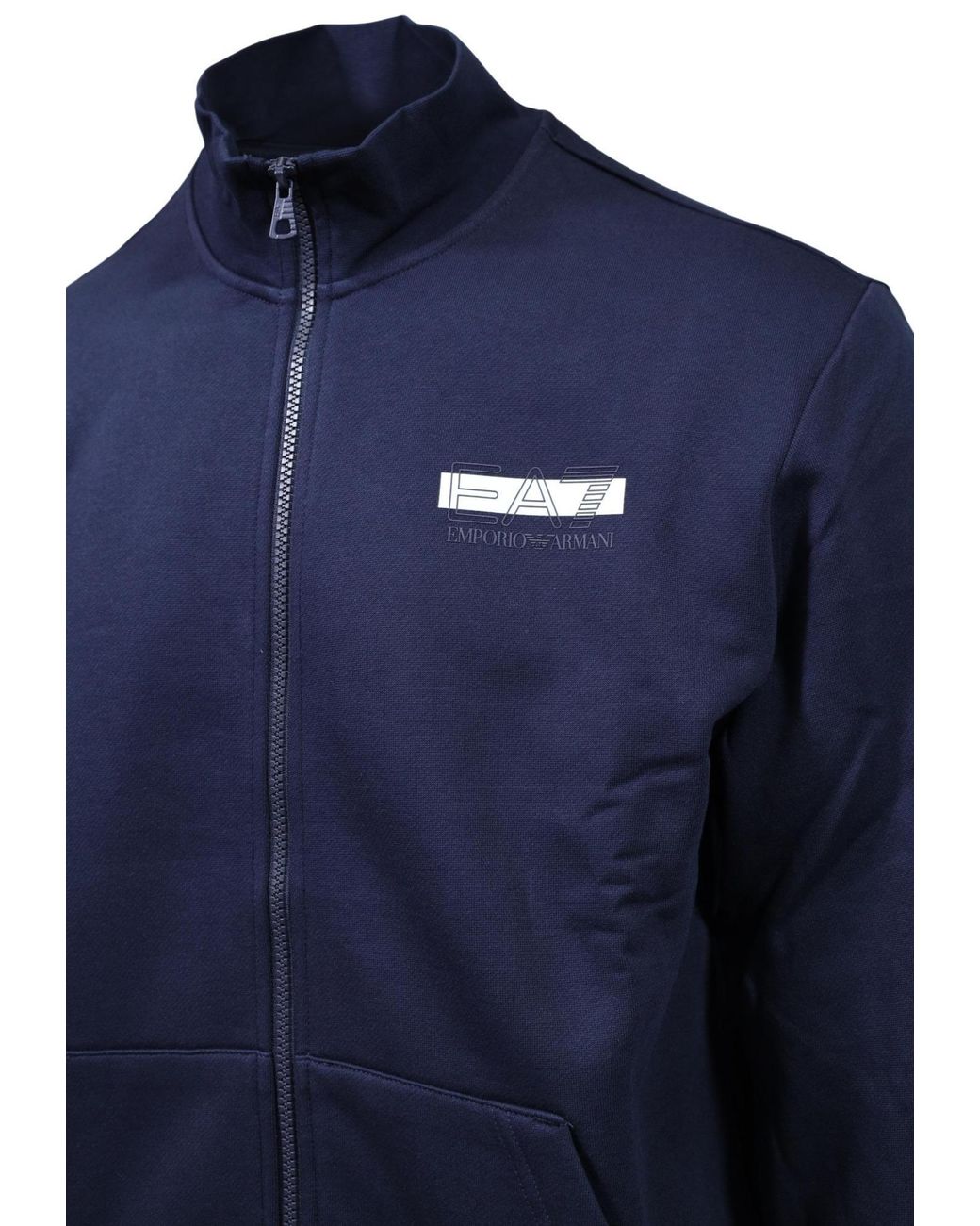 EA7 Blue Sweatshirt And Sweatpants Set for men