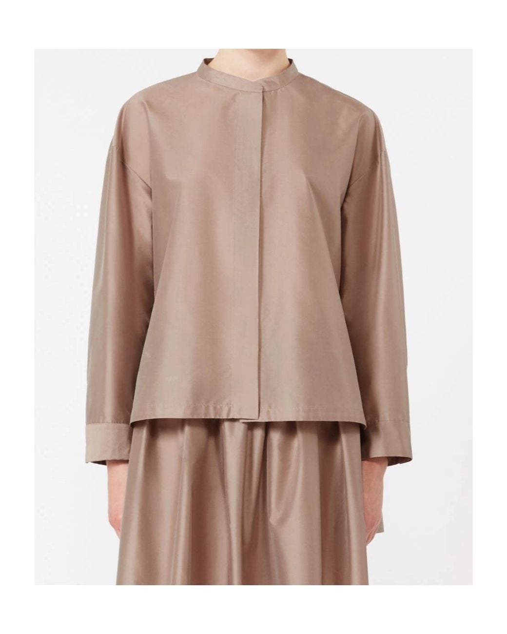 Max Mara Brown 'S Racconto Crewneck Shirt
