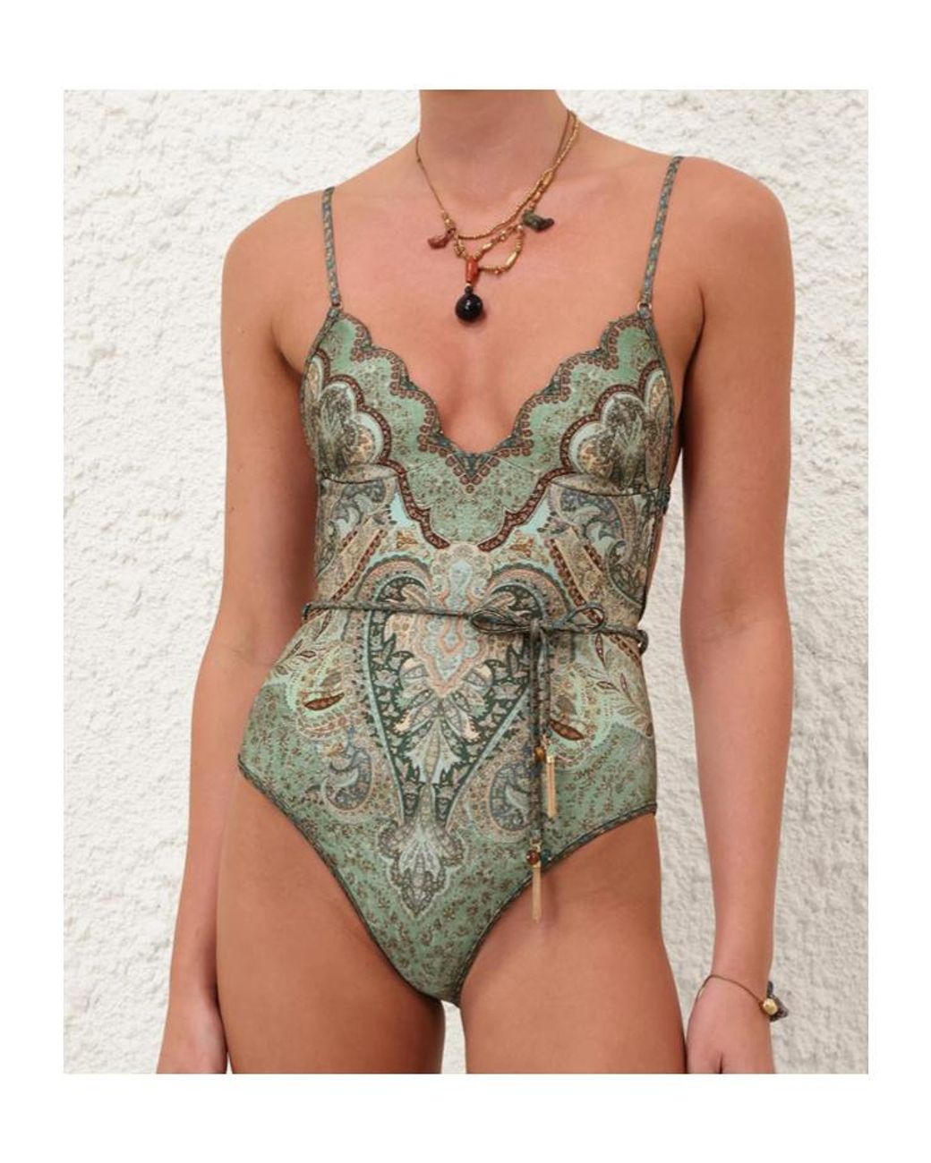 Zimmermann Green Stylish Mini Top For