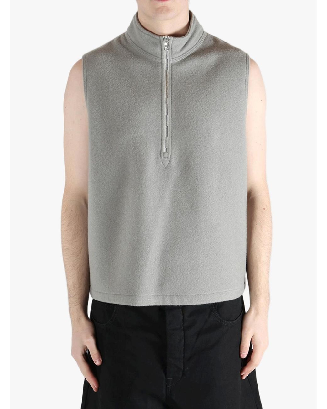 Rier Green Zip-Fastening Sleeveless Vest for men