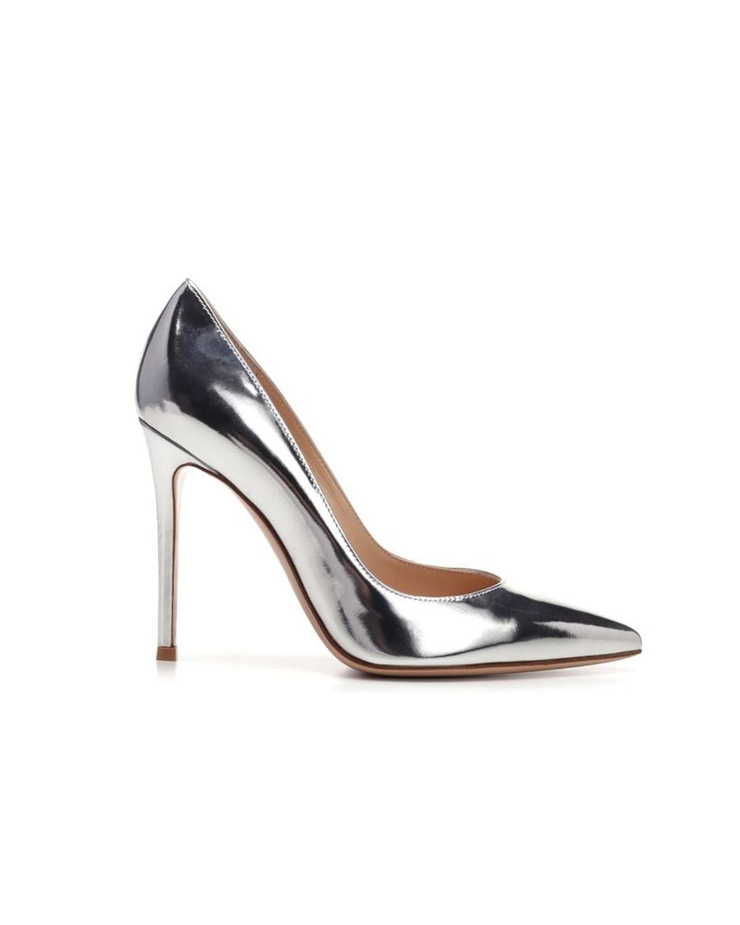 Gianvito Rossi White Gianvito Pointed Toe Pumps