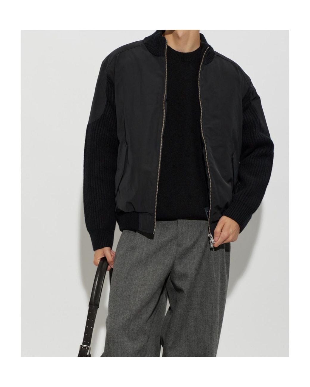 Givenchy Black Logo Patch Knitted Sweater for men