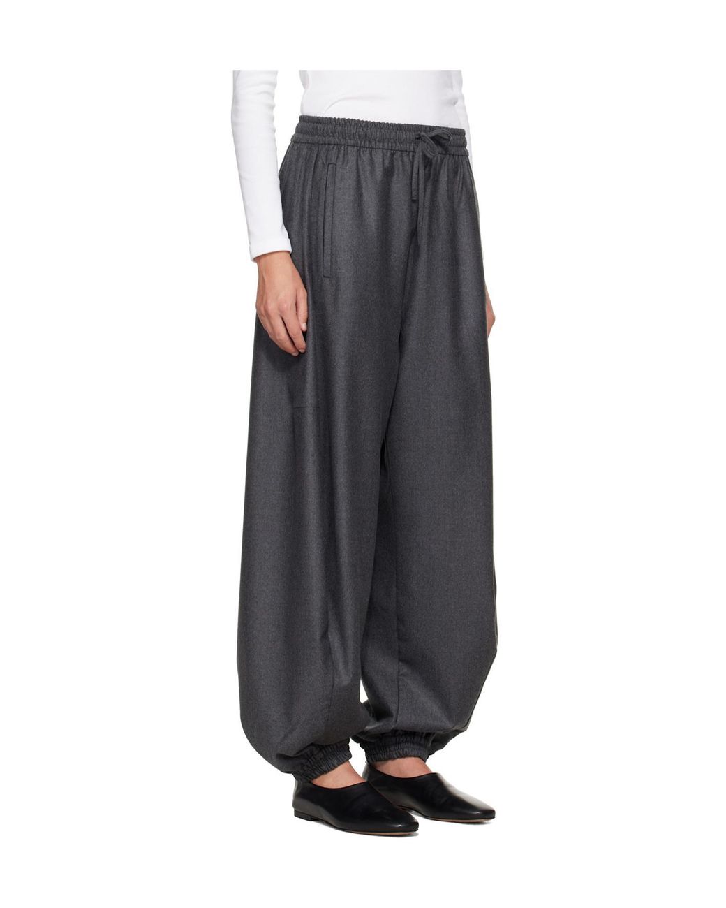 Rohe Gray Elasticated Drawstring Track Pants