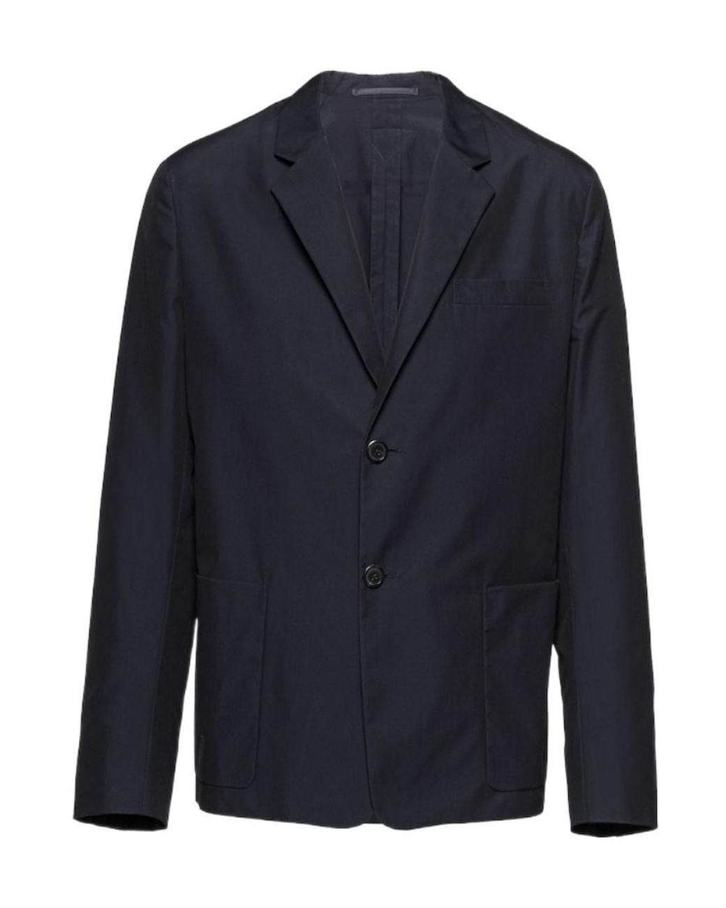 Prada Blue Single Breasted Tailored Blazer for men