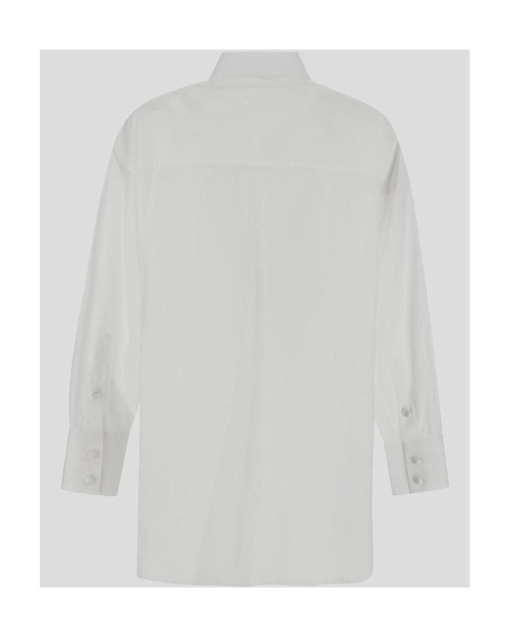 Dolce & Gabbana White Buttoned Long-Sleeved Shirt