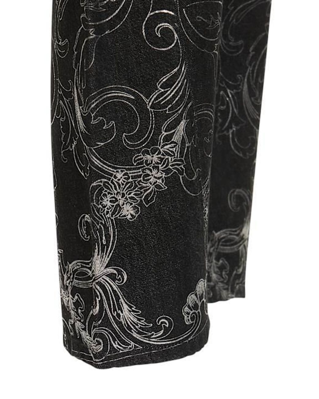 Versace Black Midrise Straightleg Jeans for men