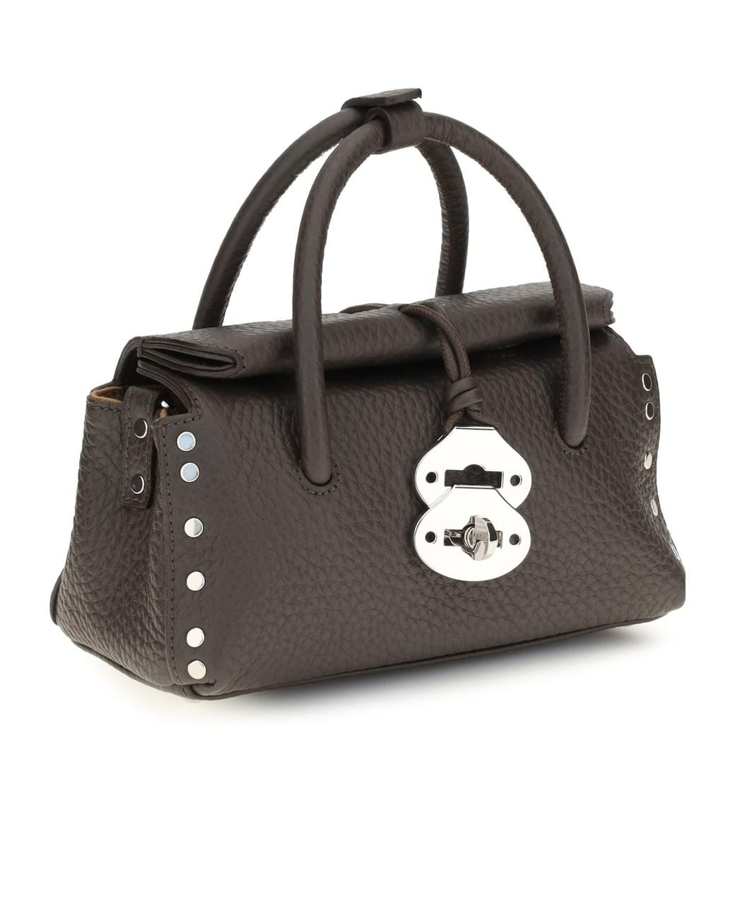 Zanellato Black Dotta Centauro Baby Top Handle Bag