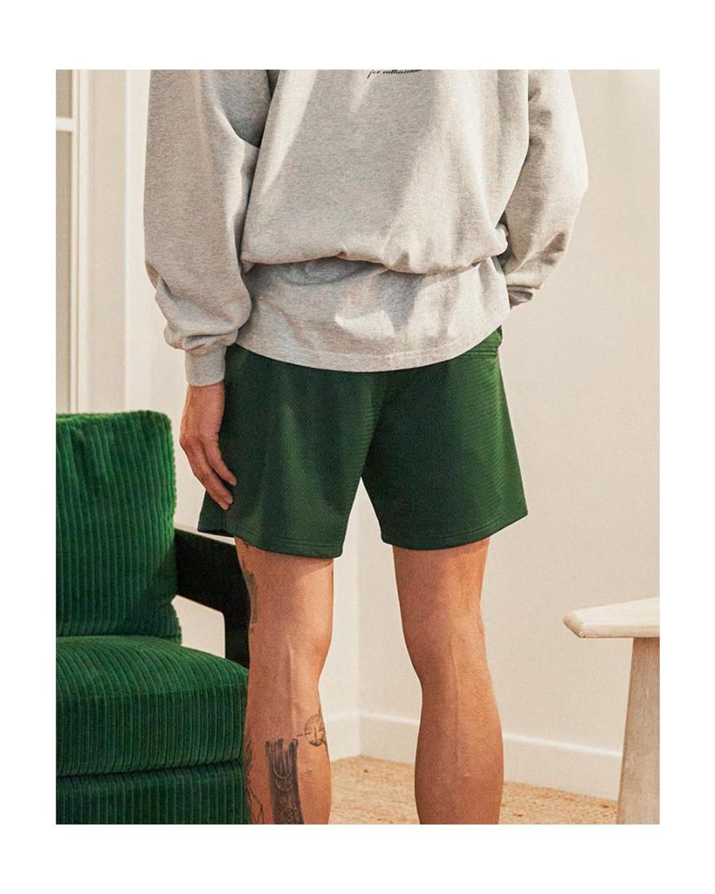 Represent Green Logo-Print Drawstring Running Shorts for men