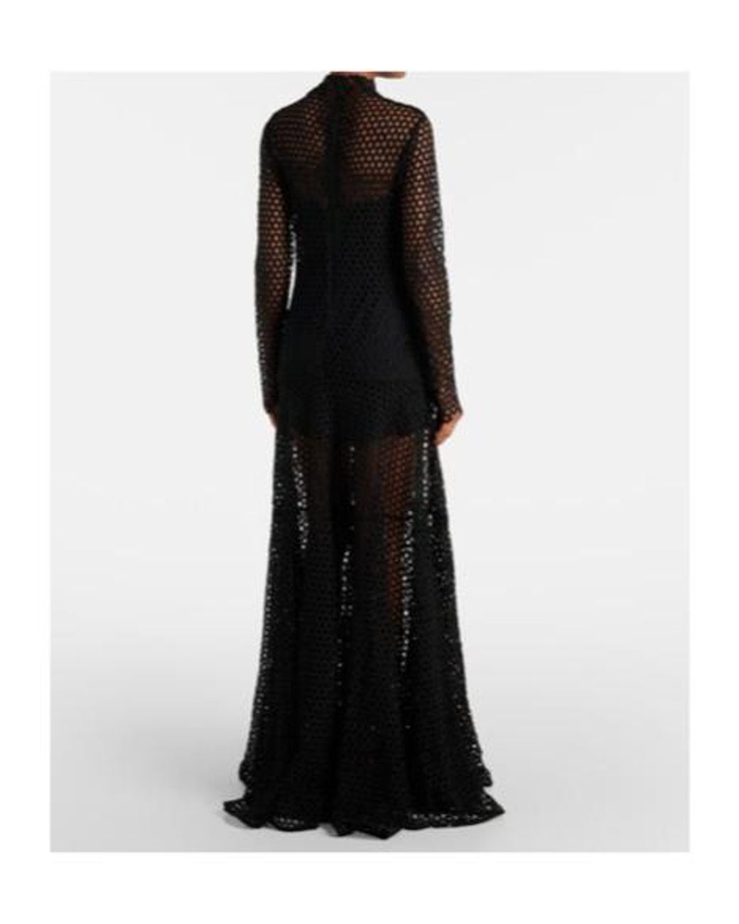 David Koma Black Knotted Long Dress