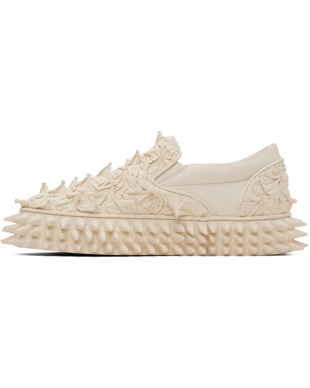 Doublet Natural Porcupine Slip-On Sneakers
